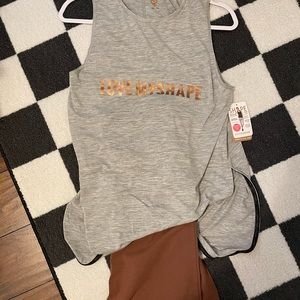Shape tank and Wild Fable pants.